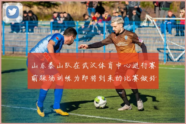 山东泰山队在武汉体育中心进行赛前踩场训练为即将到来的比赛做好准备